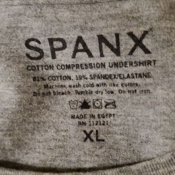 SPANX COTTON COMPRESSION UNDERSHIRT XL - Picture 2 of 7